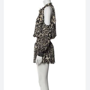 Parker Lynx Animal Print Mini Dress | S